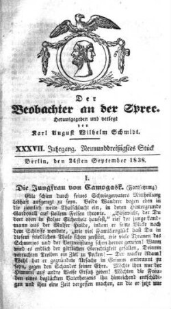 39. Stueck, 24. September 1838