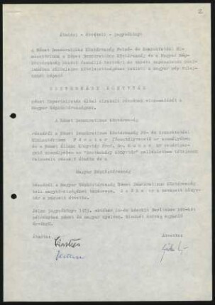 Präambel und Unterschriften (ungarisch)