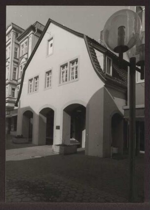 Geburtshaus des Dichters Christian Dietrich Grabbe um 1973. Detmold. Bruchstraße. Papierabzug