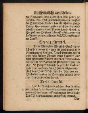 Der IX. Artickel.