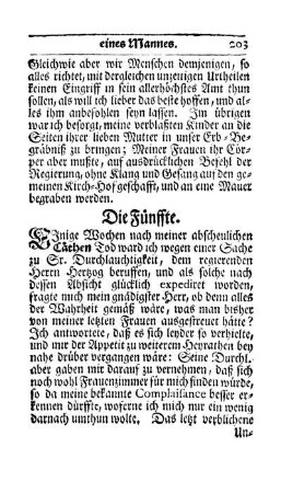Die fünffte Heyrath eines Mannes.