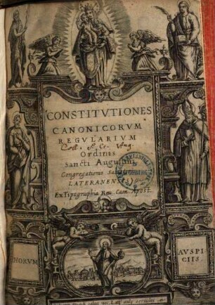 Constitutiones Canonicorum regularium ordinis sancti Augustini congregationis salvatoris Lateranensis