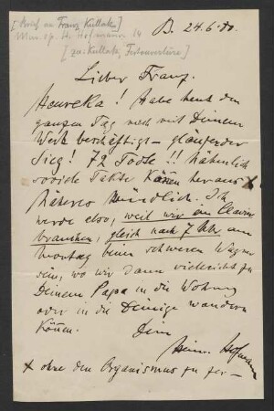 Brief an Franz Kullak : 24.06.1880