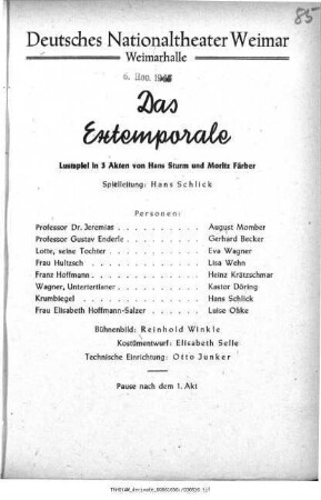 Das Extemporale