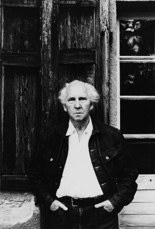 Der Lyriker Erich Arendt, aufgenommen in Wilhelmshorst