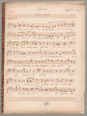 Salve Regina [E-Dur] - BSB Mus.ms. Mk 745-2