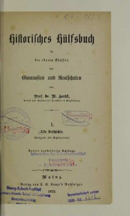 1G: Alte Geschichte