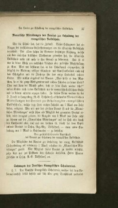 Monatliche Mitteilungen des Vereins zur Erhaltung der evangelischen Volksschule