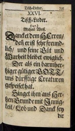 XXVI. Tisch-Lieder.