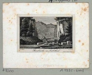 Die Steinbrüche in Liebethal an der Wesenitz bei Lohmen in der Sächsischen Schweiz