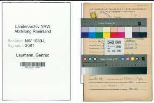 Entnazifizierung Gertrud Laumann , geb. 16.07.1915 ()
