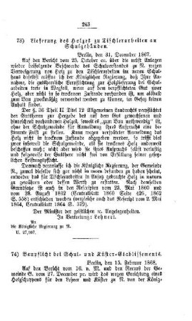 Baupflicht bei Schul- und Küster-Etablissements : [V. Elementarschulwesen]