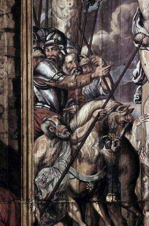 Bildfeld im Tonnengewölbe: Kreuzigung Christi
