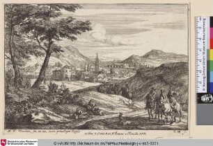 [Landschaft mit Reitern; Landscape with equestrians]