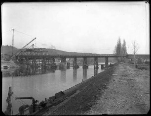 Stuttgart-Gaisburg, Daimlerbrücke, Behelfsbrücke