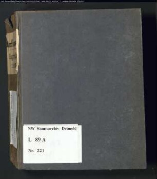 Gogerichtsregister Amt Oerlinghausen