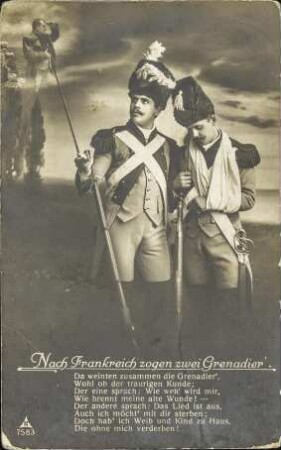 Nach Frankreich zogen zwei Grenadier' - Da weinten zusammen [...]