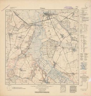 1942 (alte Nr.: 589) Tribsees, Meßtischblatt (4 cm - Karte)