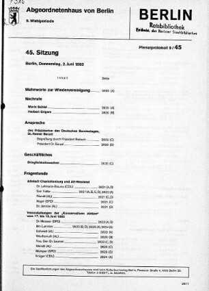 Nr. 45, 2. Juni 1983
