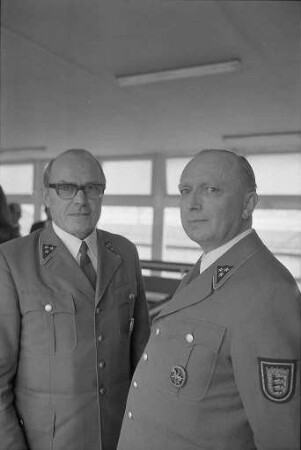 Verabschiedung des Leiters der Schutzpolizei bei der Direktion Nordbaden Adolf Hauff
