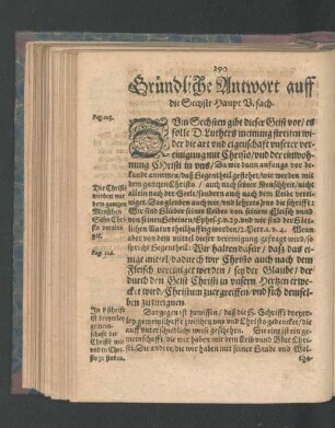 Gründliche Antwort auff die Sechste Haupt Ursach.