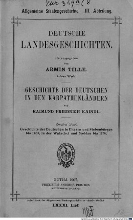 Geschichte der Deutschen in den Karpathenländern, 2. Geschichte der Deutschen in Ungarn und Siebenbürgen bis 1763, in der Walachei und Moldau bis 1774