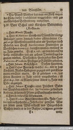 §. IV. [IX.] Von Schul und Kirchen-Bedienten