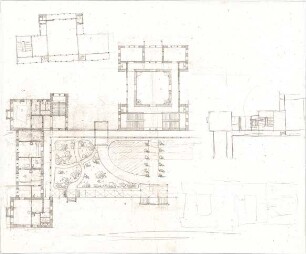 Voit, August von; Schlossanlage - Grundrisse