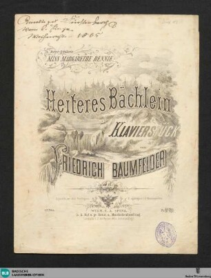 Heiteres Bächlein : Klavierstück; op. 81