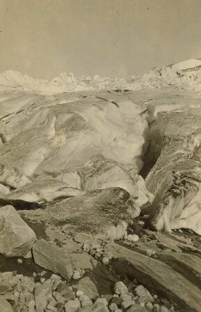 Österreich. Hohe Tauern. Gletscherabbruch am Krimmler Kees