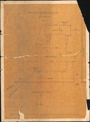 Sparkassengebäude Staufen; Situationsplan