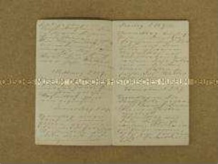 Tagebuch von Auguste Graf aus ihrer Schulzeit 1894-1896 - Familiennachlass