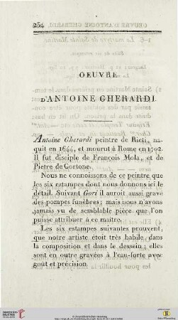 Oeuvre d’Antoine Gherardi