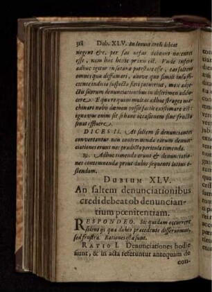 Dubium XLV. An saltem denunciationibus credi debeat ob denunciantium poenitentiam.