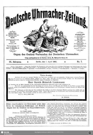 Todesanzeige Herr Gerich Heinrich Lindemann