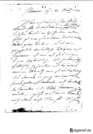 9: Brief von Johann Heinrich Ramberg an Johann Wilhelm Ludwig Gleim