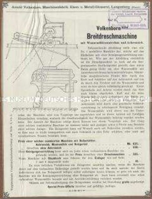 Breitdreschmaschine