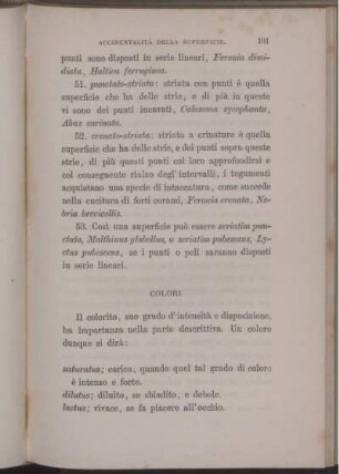 Colori. [bis] Sulla Collezione.
