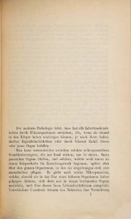 Ueber das Durchgehen von Bacillen durch die Nieren
