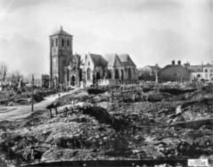 Die zerstörte Kathedrale von Rethel