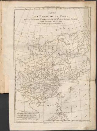Carte De L'Empire De La Chine, De La Tartarie Chinoise, Et Du Royaume De Corée: avec les Isles du Japon