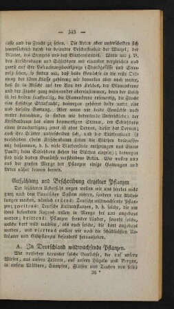 A. In Deutschland wild wachsende Pflanzen.