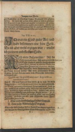 [Leichen-Text] Sap. VIII. 19. 20.