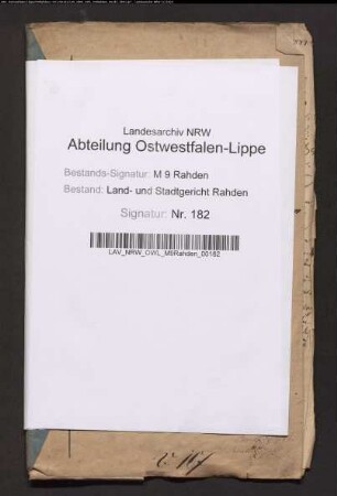 Erblasser: Lahrmann, Anne Marie Luise, geb. Vennemann: