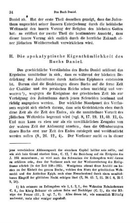 II. Apokalyptische Eigenthümlichkeiten des B. Daniel.