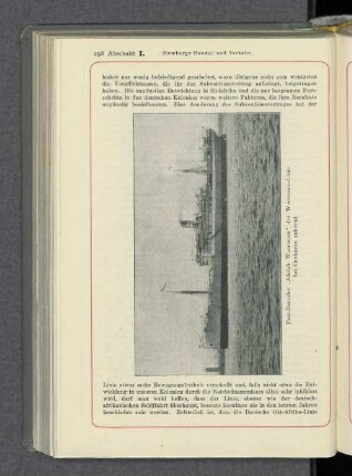 Post-Dampfer "Adolph Woermann" der Woermann-Linie bei Cuxhaven ankernd.