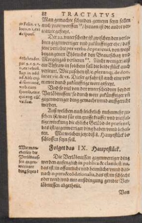 Folget das IX. Hauptstück.