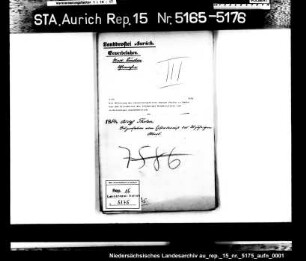 Die Befreiung des Uhrmachergehilfen Adolph Tholen in Emden von dem Erfordernis des 25-jährigen Mindestalters zum selbständigen Gewerbebetrieb