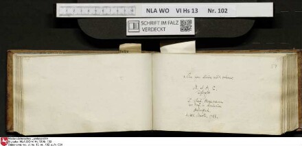 Stammbuch des Johann Christian Wilhelm Schütze aus                            Braunschweig