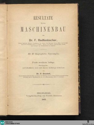 [Hauptband, 5. erw. Aufl., 1869]